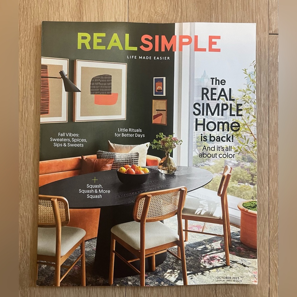 Real Simple Magazine October 2023